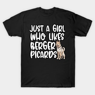 Just A Girl Who Likes Berger Picards T-Shirt